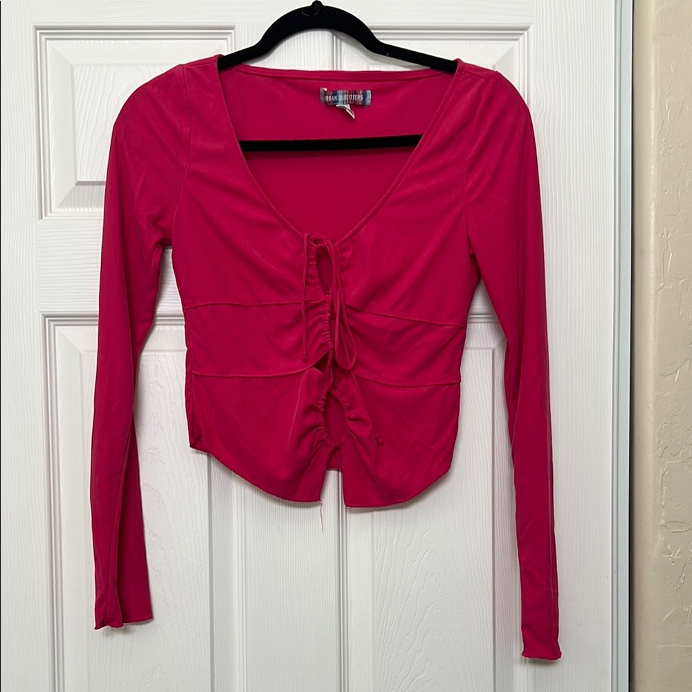 Urban Outfitters Pink Long Sleeve Top